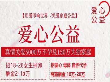 广州市捐卵助孕生子 爱心志愿者招募